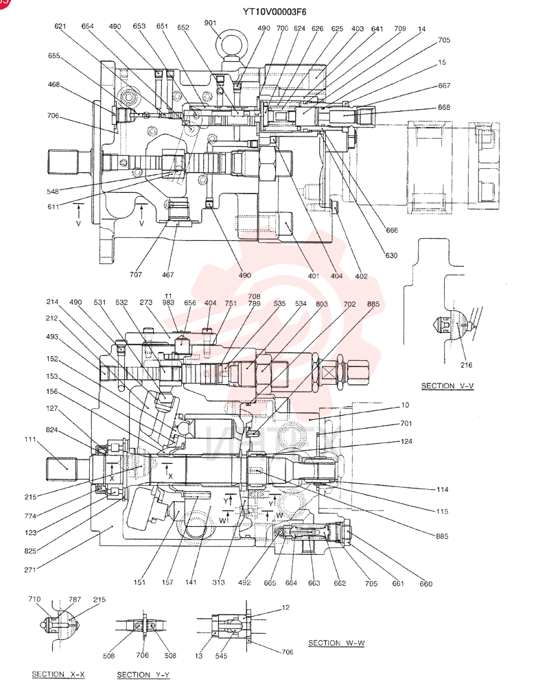 HYDRAULIC PUMP YT10V00003F6