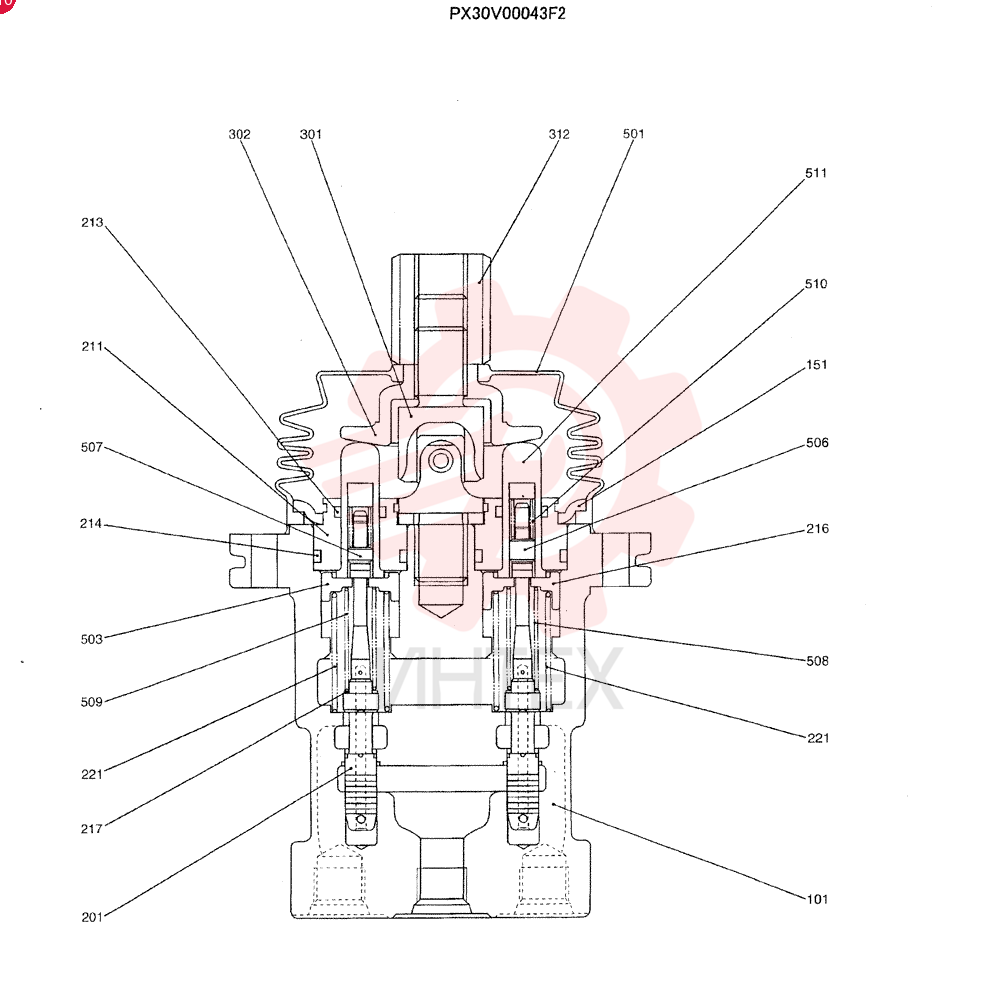 HYDRAULIC VALVE PX30V00043F2