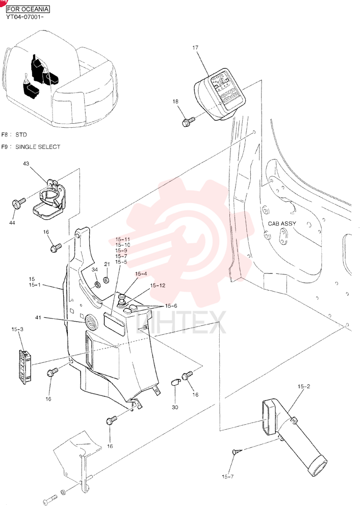 PANEL ASSY, INSTRUMENT (STD) YT17M00009F8 (1)