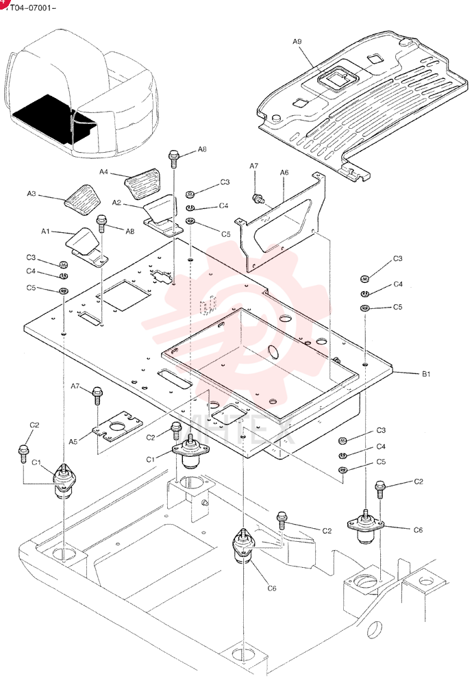 PLATE GROUP, FLOOR YT03M00027F1