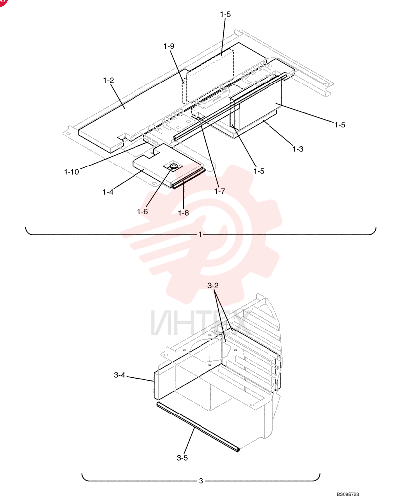 Cover Assembly, Incls. Refs. 1-1 - 1-10 YT22C00014F1 (2)