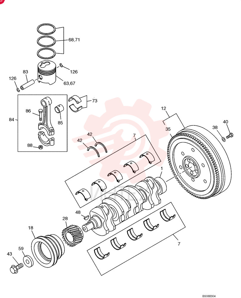 CRANKSHAFT VI8980638280
