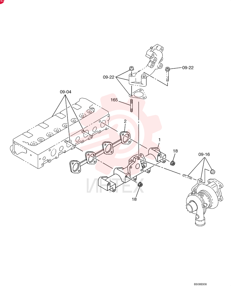 EXHAUST MANIFOLD VI8980305660