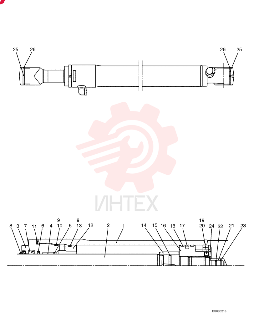 LIFT CYLINDER YT01V00031F1