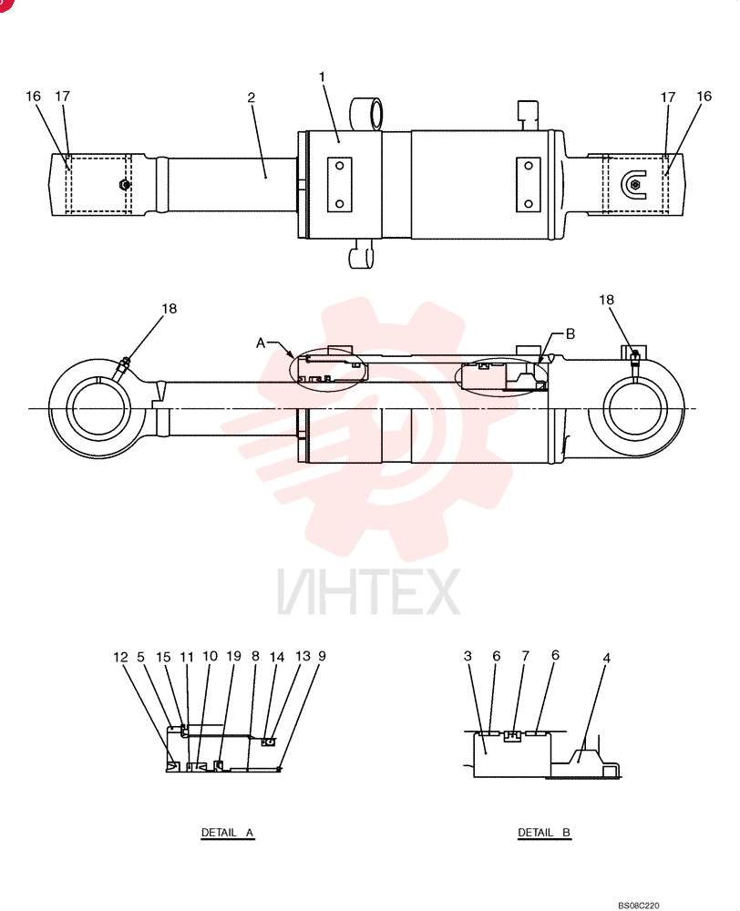 LIFT CYLINDER YT01V00035F1