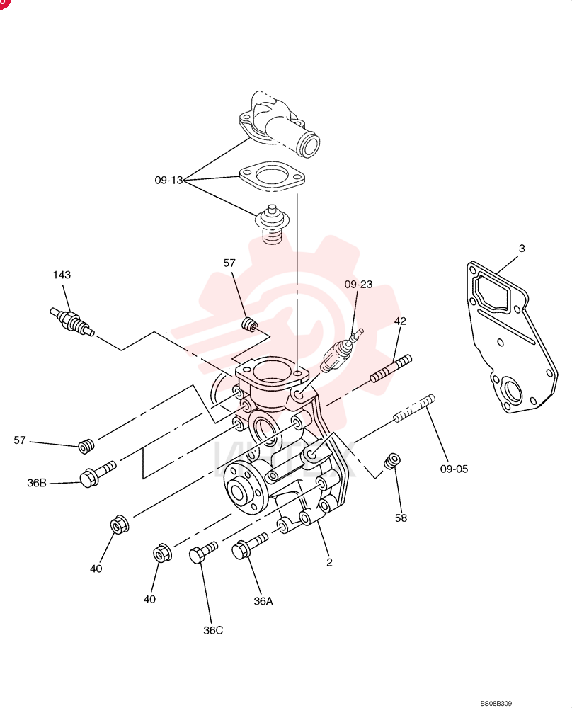 WATER PUMP VI8980489381