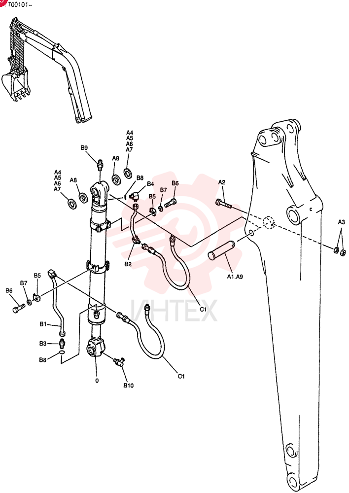 BUCKET CYLINDER YT01V00003F1 (1)
