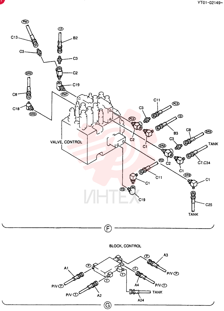 CONTROL LINES, REMOTE YT68H00004F1 (2)