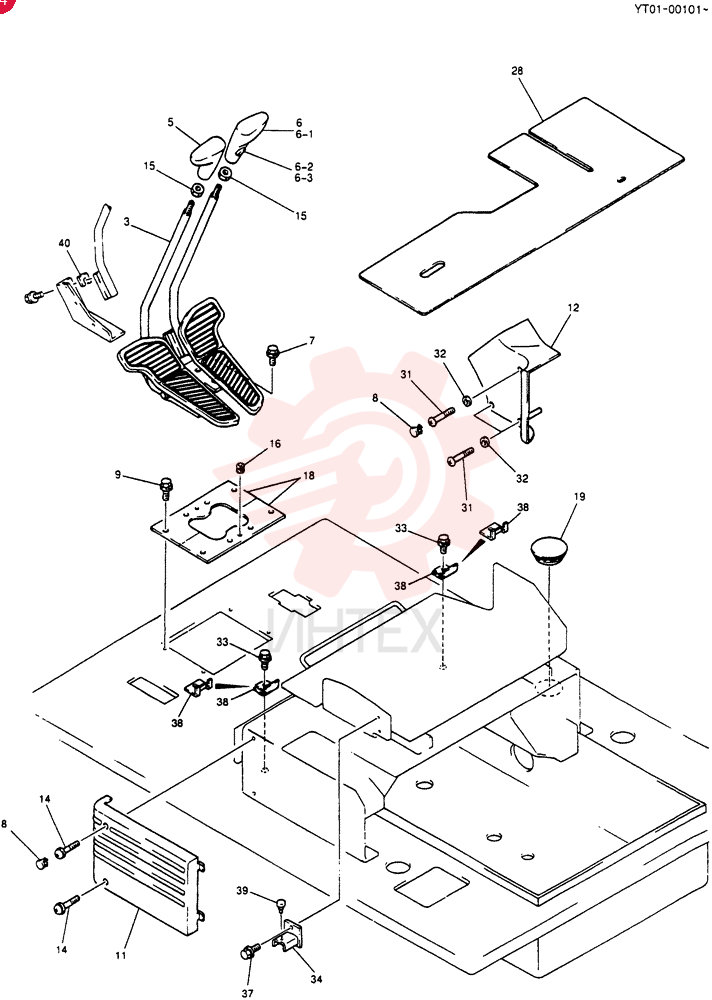 CONTROLS, OPERATORS, Serial Range: YT01-00101-YT01-00960 YT03M00014F1 (2)
