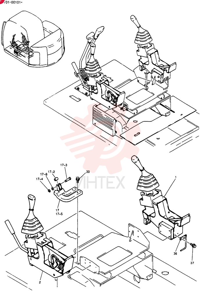 CONTROLS, OPERATORS, Serial Range: YT01-00101-YT01-00960 YT03M00014F1 (1)