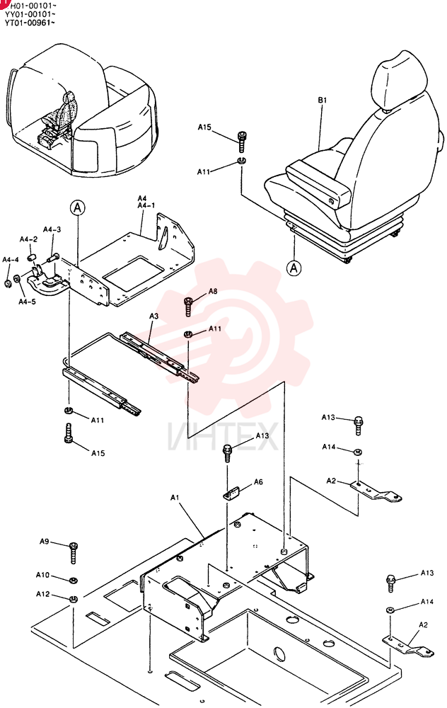 DRIVER SEAT YT25M00018F1