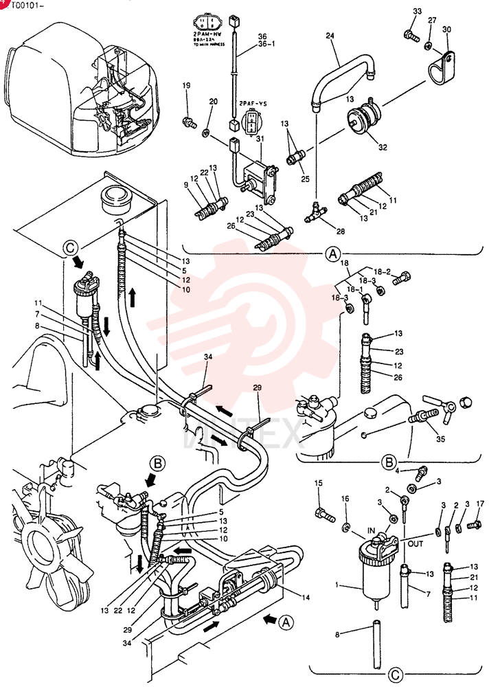 FUEL LINES YT21P00002F2