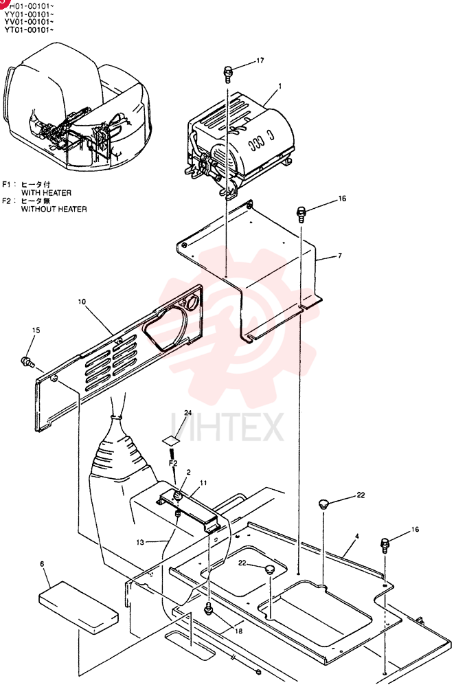 HEATER ASSY (WITH HEATER) YT21M00002F1 (1)