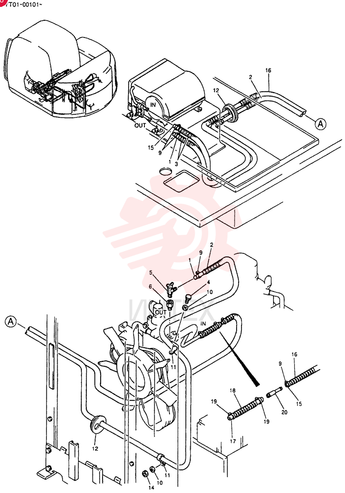 HOSE ASSY,HEATER YT21M00001F1