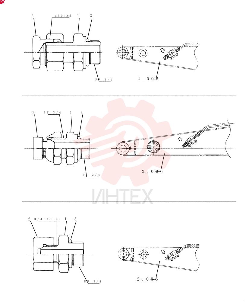 HYD CONNECTOR ZA23H22012