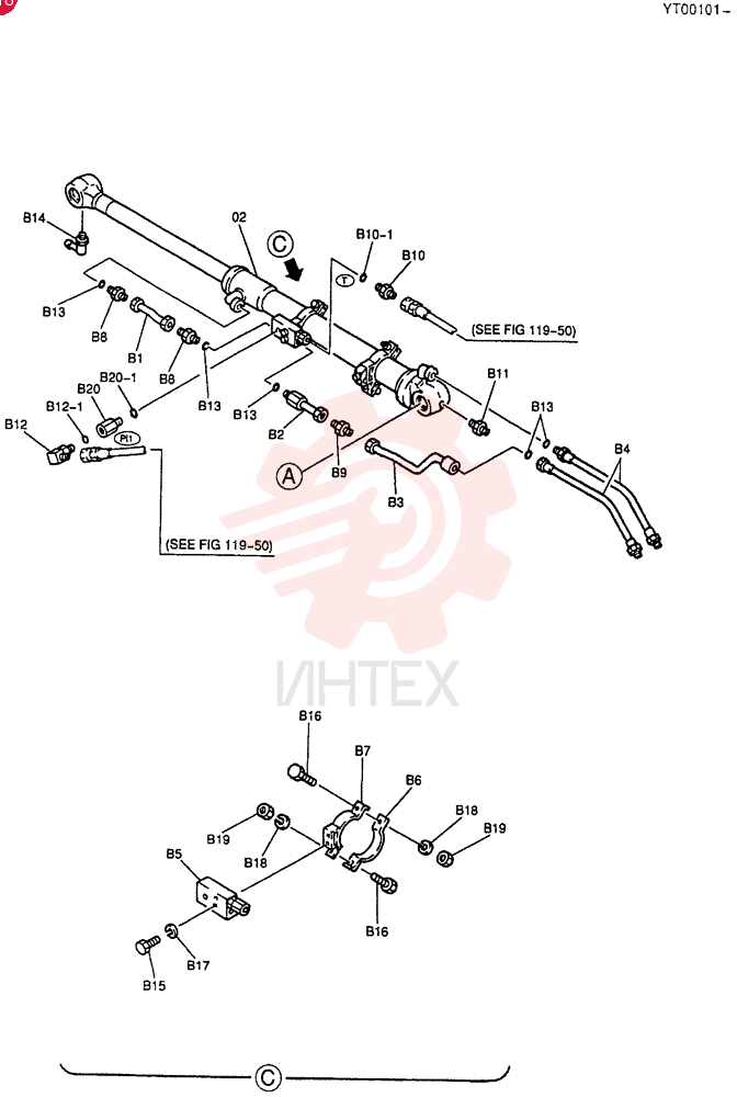 HYDRAULIC CYLINDER YT01V00001F1 (3)