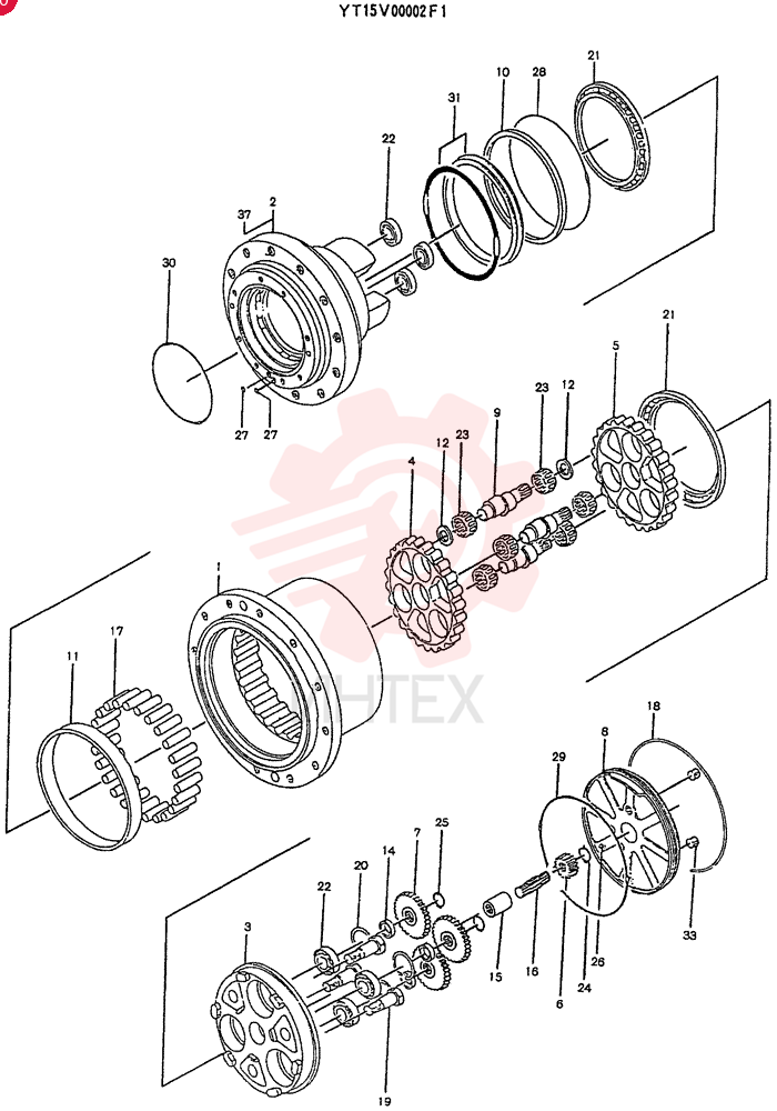 HYDRAULIC MOTOR YT15V00002F1 (2)