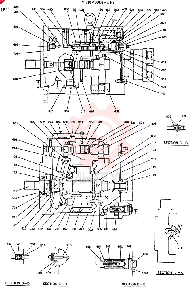 HYDRAULIC PUMP YT10V00003F1