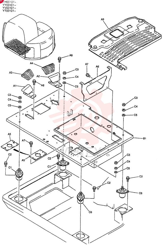 PLATE GROUP, FLOOR YT03M00009F1