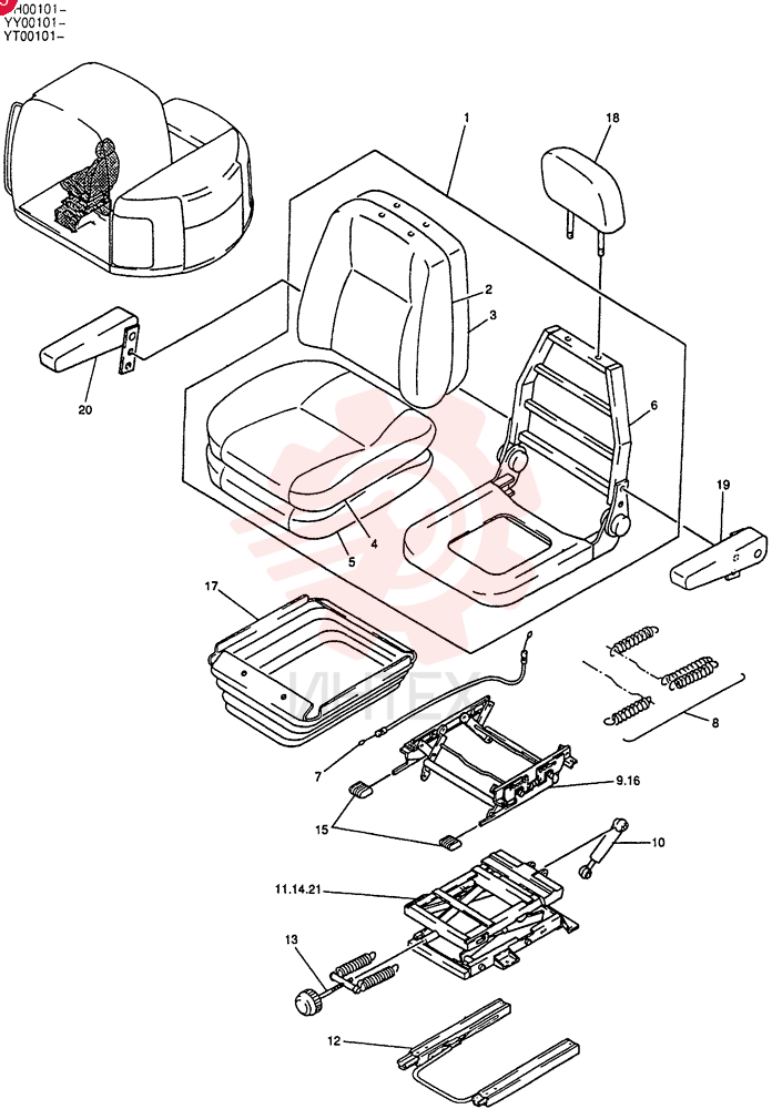 SEAT ACCESSORY YT25M00010S001