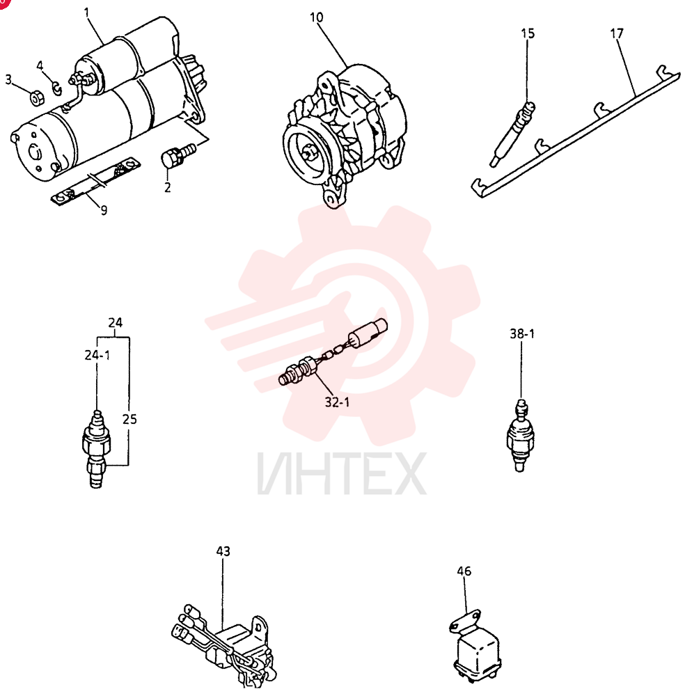 STARTER MOTOR VI8971374780 (1)