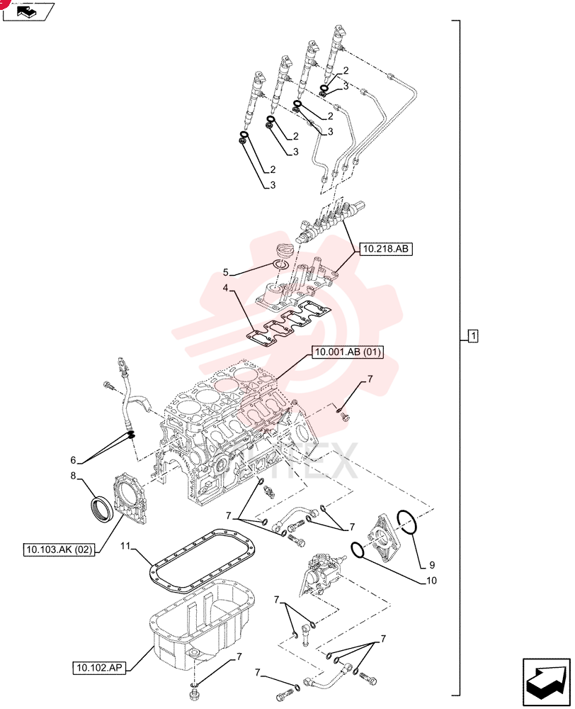 ENGINE GASKET KIT VI5878164420 (2)