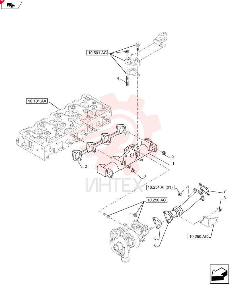 EXHAUST MANIFOLD VI8980305660