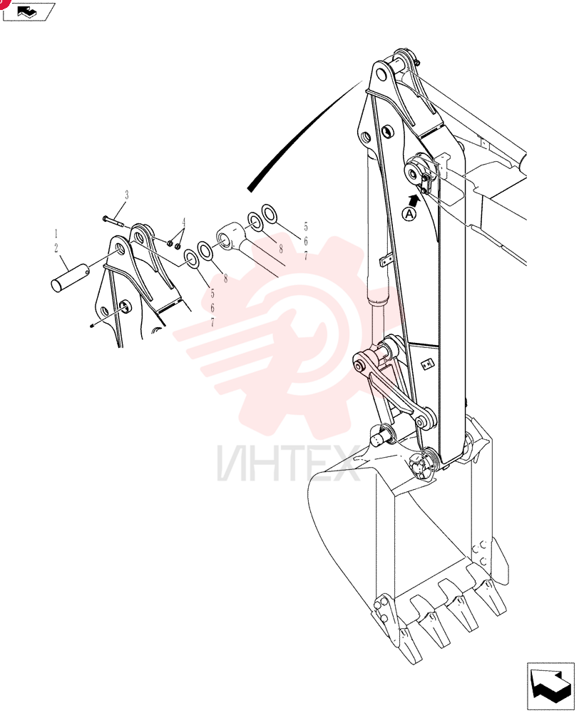 Схема (75SR ACERA) - HYDRAULIC EXCAVATOR ASN YT08-30001 (1/12-12/13) YT12B00129F1