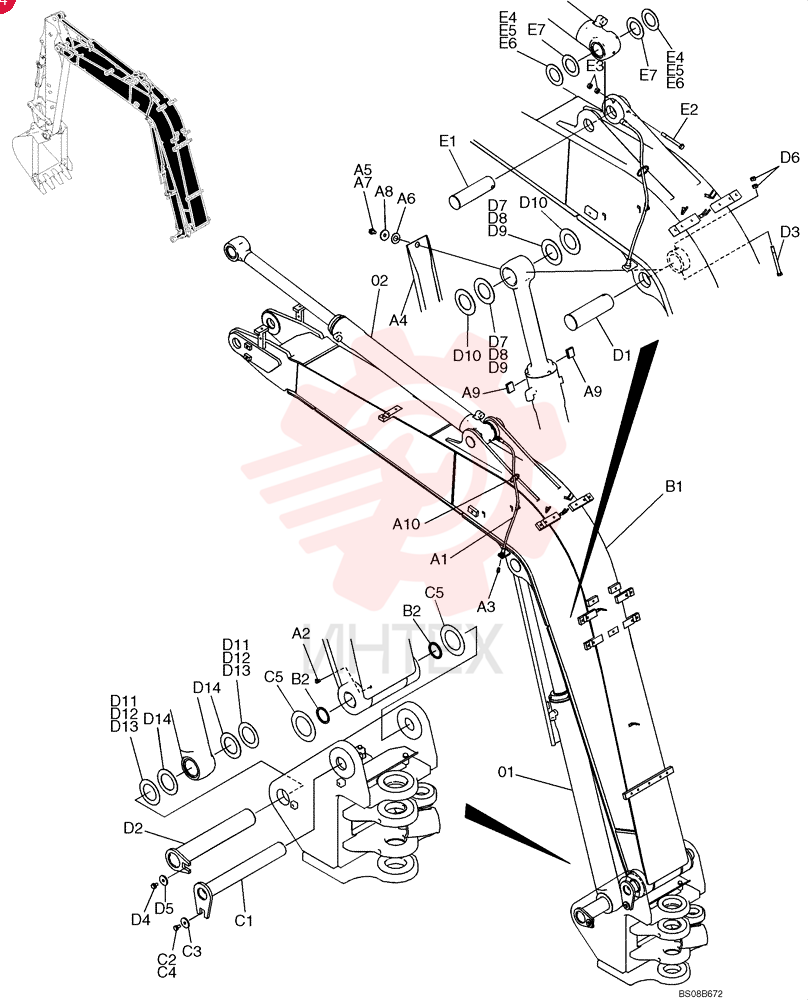 LIFT CYLINDER YT01V00030F1