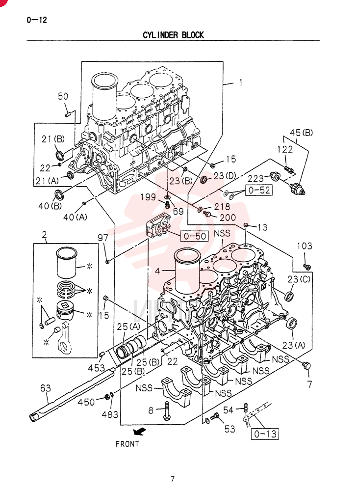 CYLINDER BLOCK VI8970951672