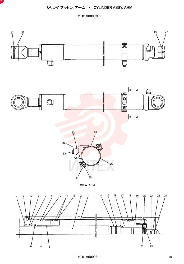 CYLINDER ASSY. YT01V00002F1 (2)