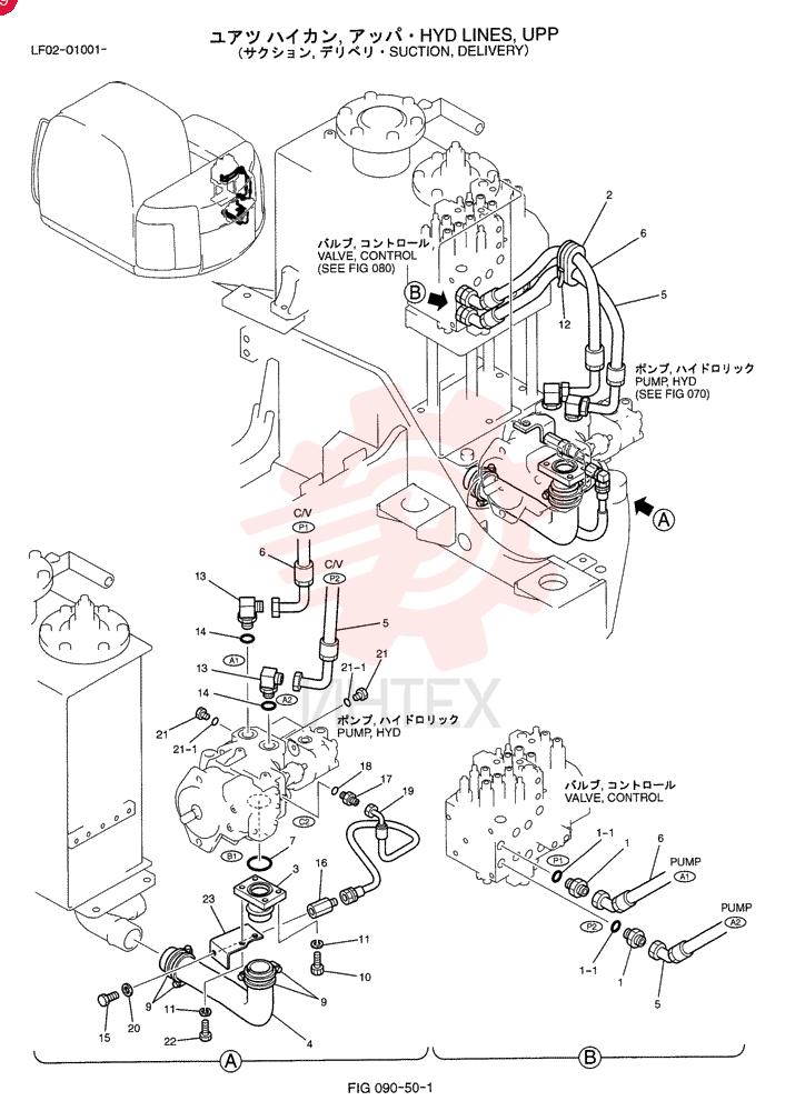 HYD LINES, PUMP YT30H00003F1