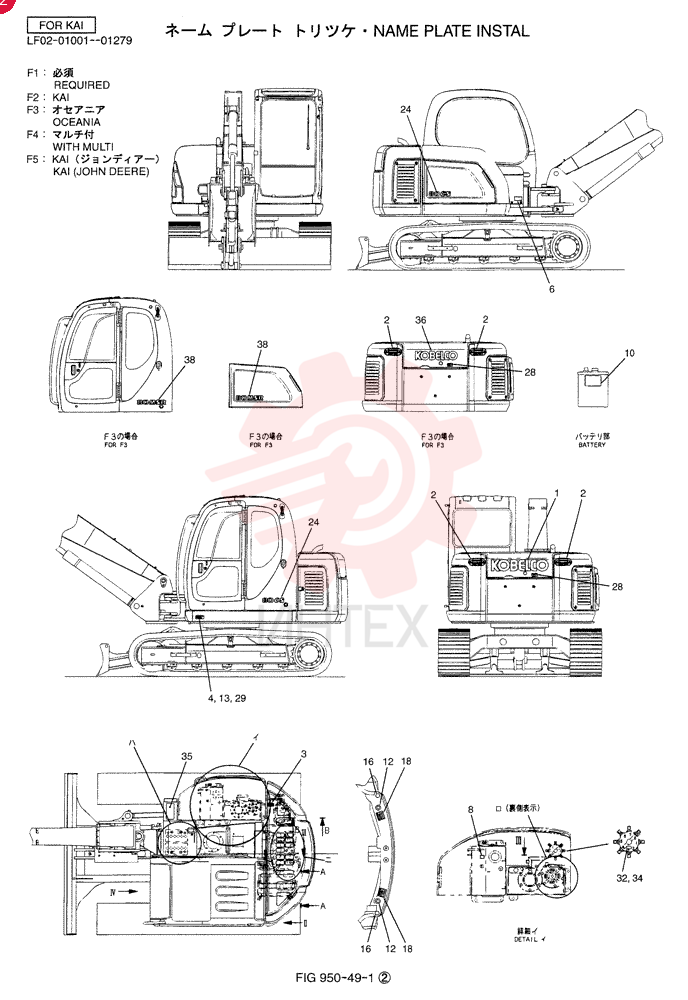 NAME PLATE INSTAL (REQUIRED) LF22T00003F1