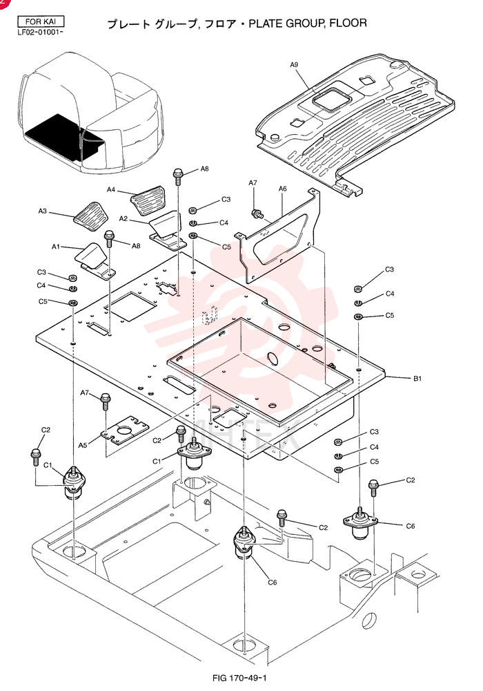 PLATE GROUP, FLOOR YT03M00027F1