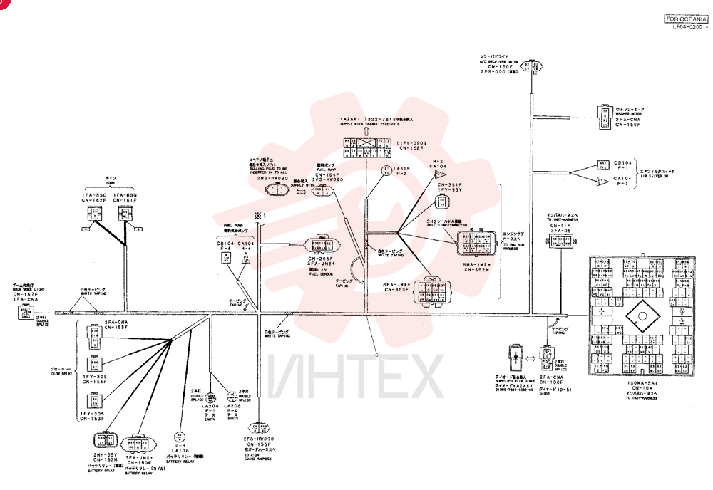 HARNESS ASSY., UPP LF13E00007F1 (1)