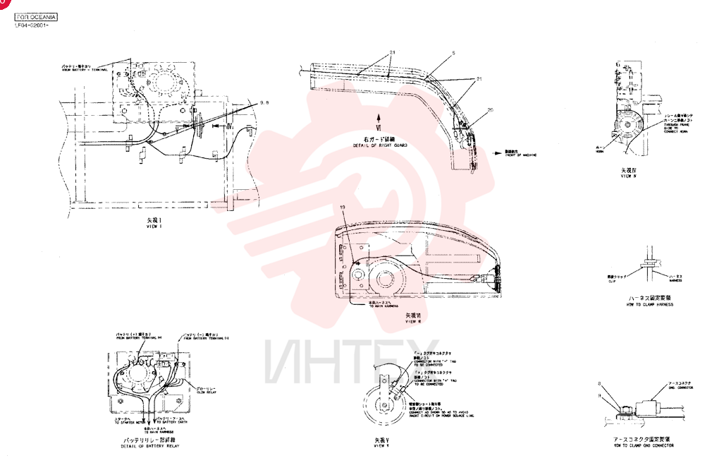 HARNESS ASSY., UPP LF13E00007F1 (3)
