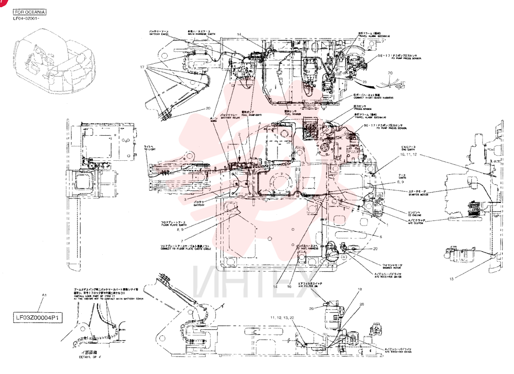 HARNESS ASSY., UPP LF13E00007F1 (5)