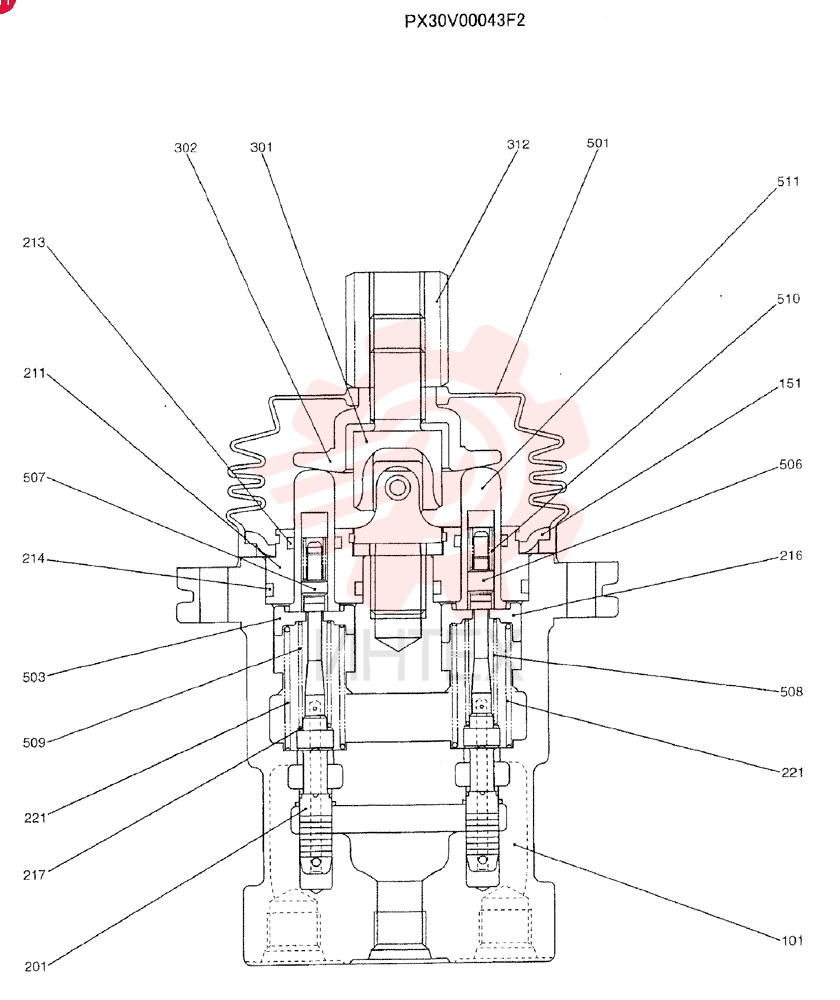 HYDRAULIC VALVE PX30V00043F2