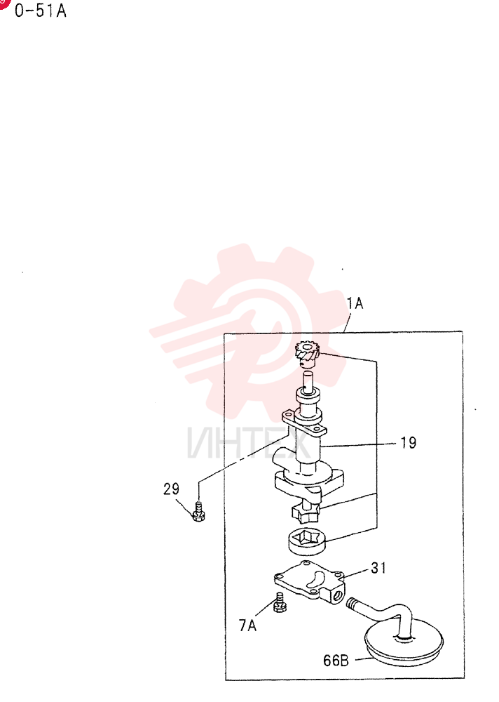 OIL PUMP AND OIL STRAINER 0-51A
