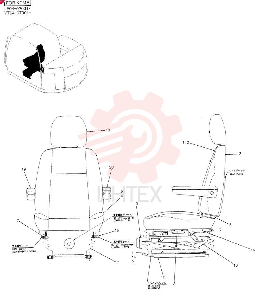 SEAT ASSY. YT25M00027F1