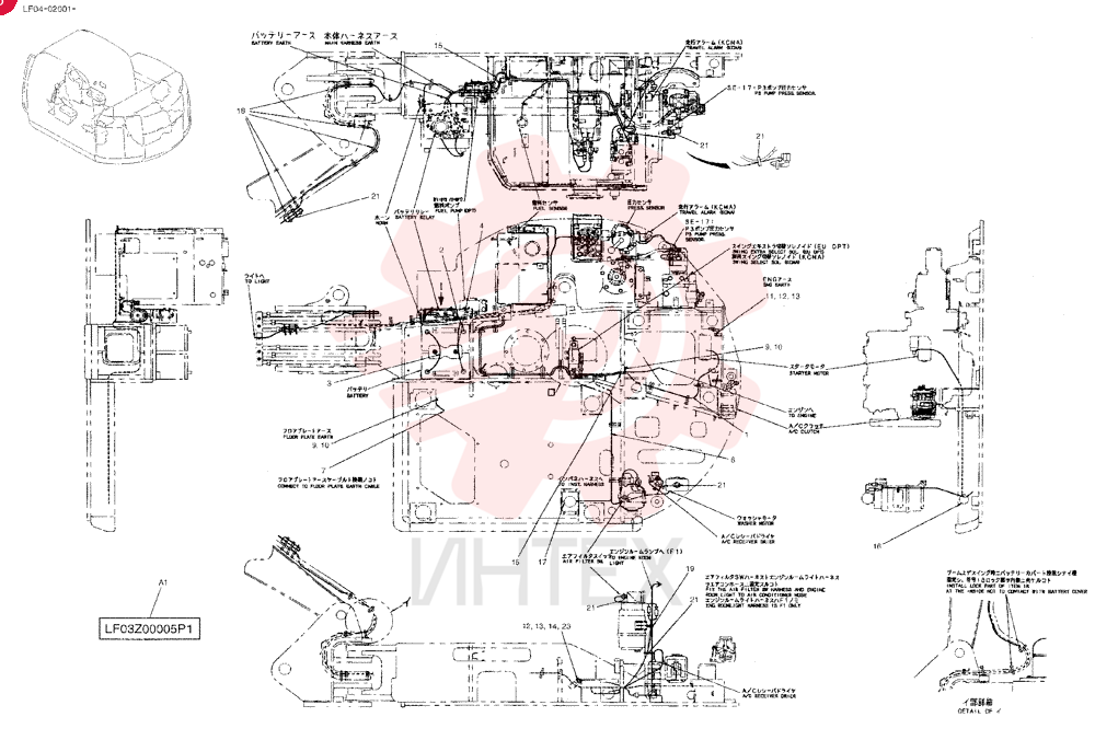 HARNESS ASSY., UPP LF13E00006F1 (4)