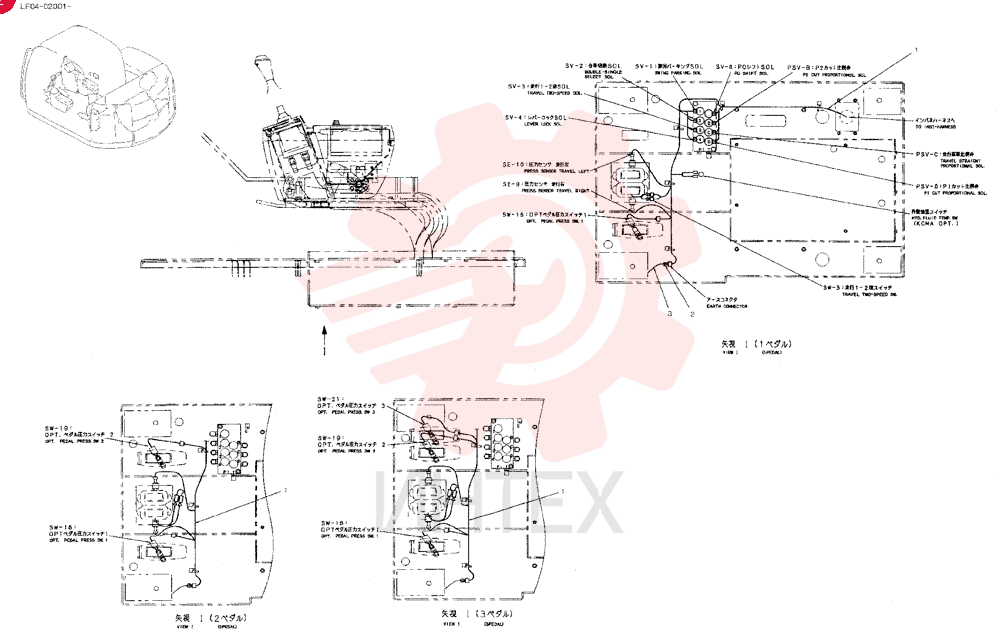 HARNESS ASSY., UPP YT13E00034F1 (1)