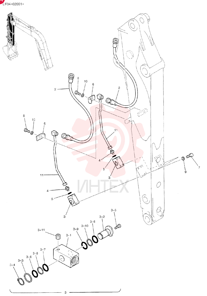 HYD LINES, ARM 1.8M