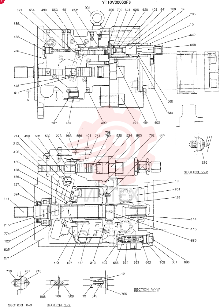 HYDRAULIC PUMP YT10V00003F6