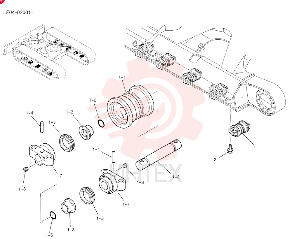 ROLLER ASSY., TRACK YT64D00005F1