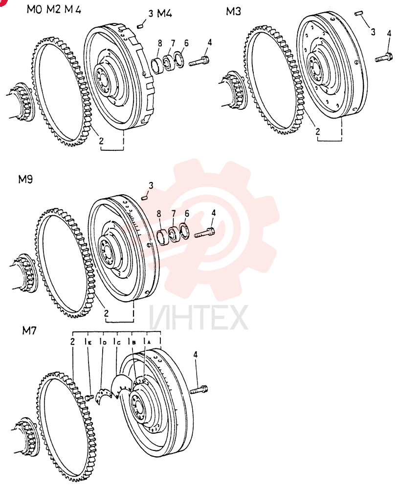 FLYWHEEL   ASSY (FOR M0 ONLY), Start Year: 01-DEC-84