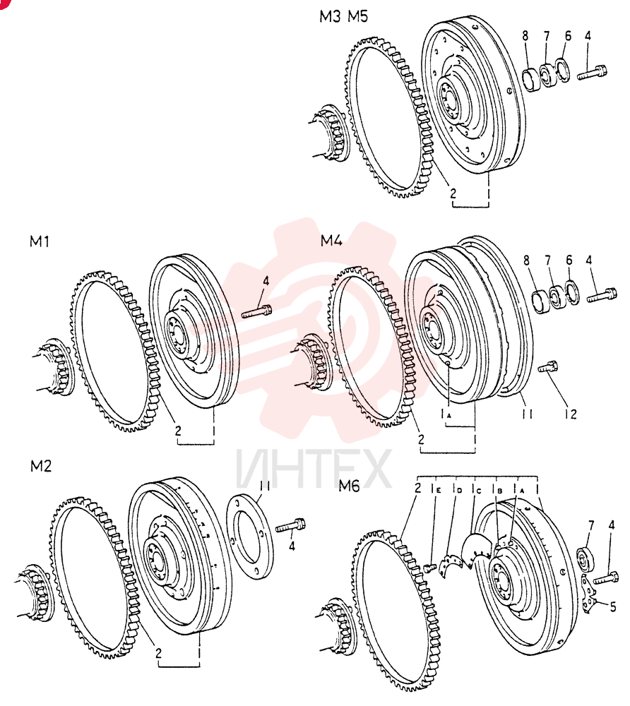 FLYWHEEL   ASSY (FOR M1 ONLY), Start Year: 01-DEC-84