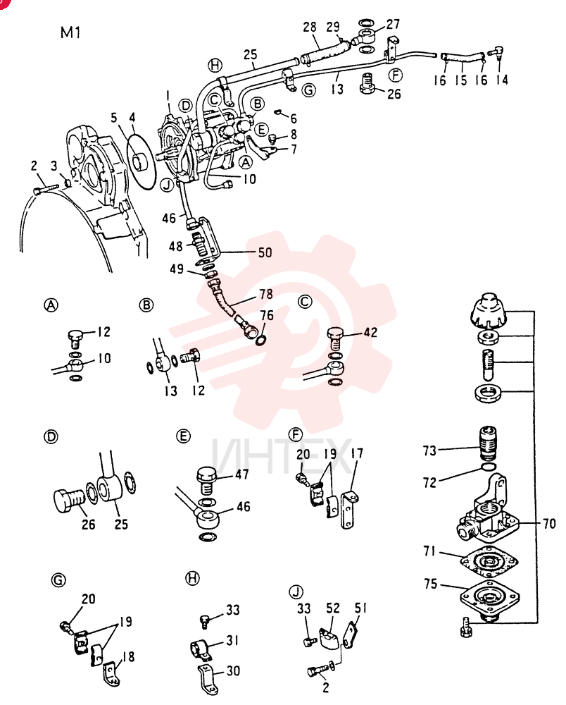 Схема (8DC8) - MITSUBISHI DIESEL ENGINE - K914 & K975 (1/79-12/06) VAME066966 (3)