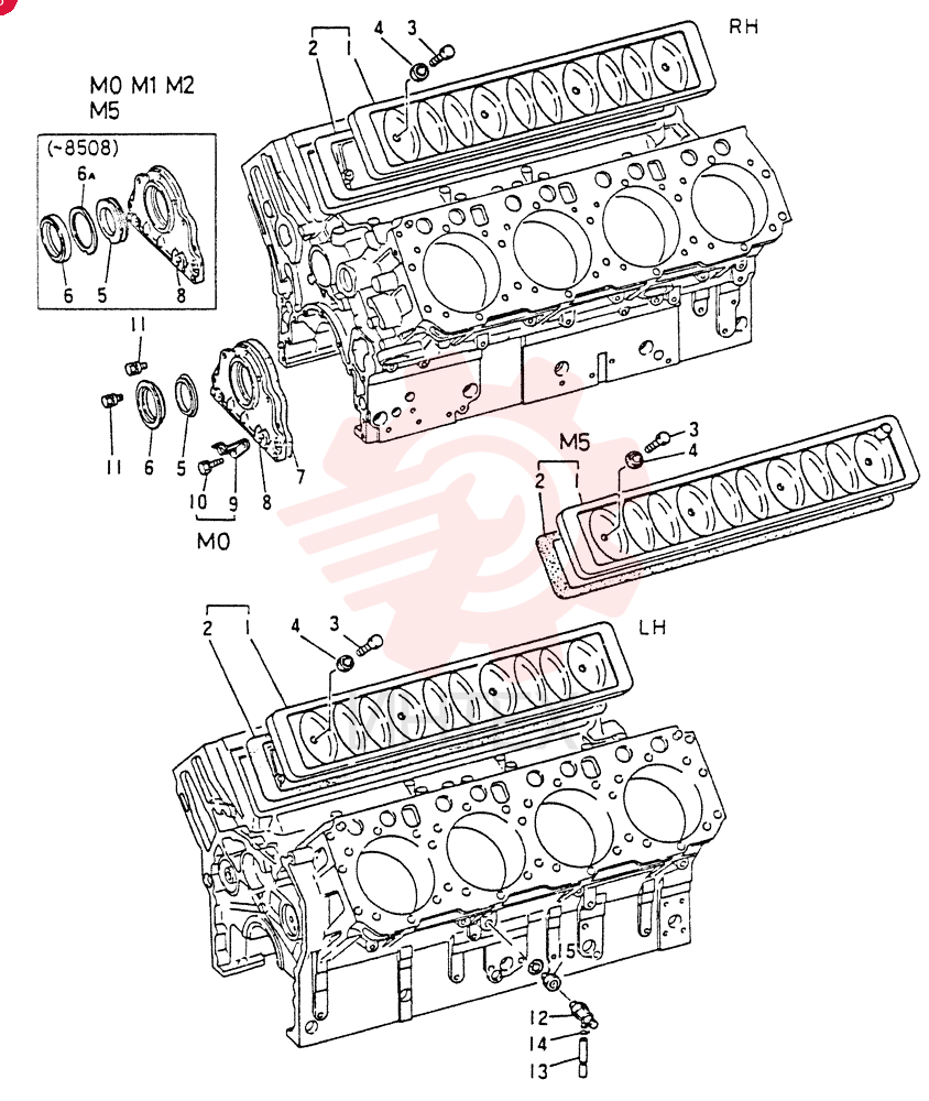 Схема (8DC8) - MITSUBISHI DIESEL ENGINE - K914 & K975 (1/79-12/06) VA3120734010 (1)