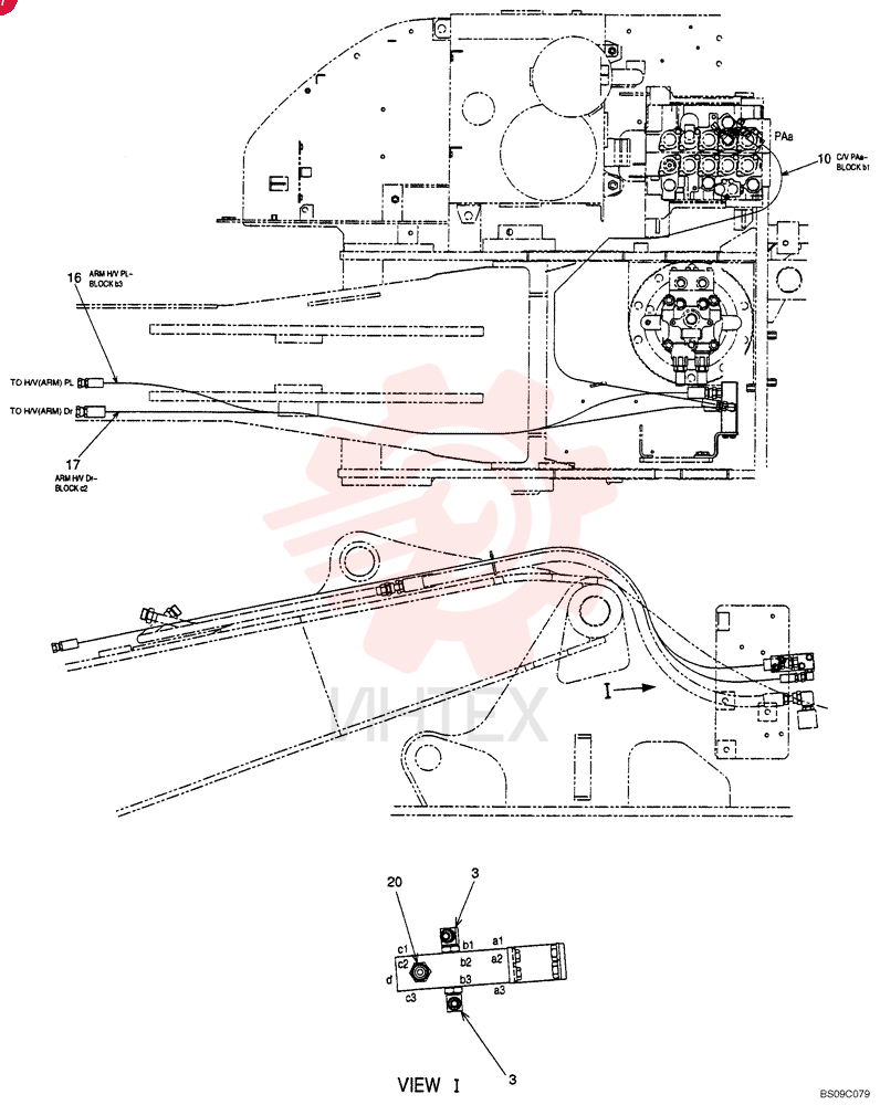 90 ELBOW,Male, 30 Degree Fl, PF 3/8" x PF 3/8", O-Ring